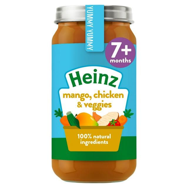Heinz By Nature Mango Chicken Curry Baby Food Jar 7+ Months 200g - gallery image 1