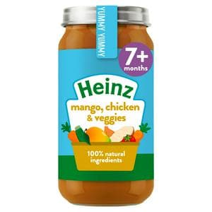 Heinz By Nature Mango Chicken Curry Baby Food Jar 7+ Months 200g