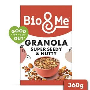 Bio & Me Super Seedy & Nutty Gut Loving Granola 360g