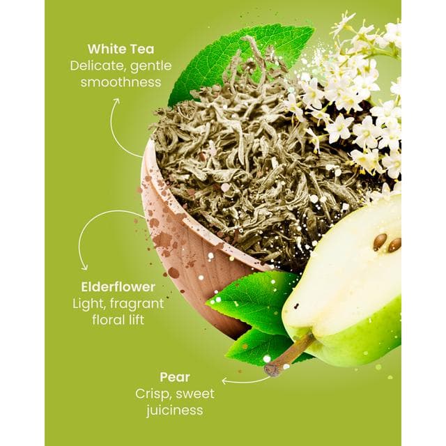 Good Earth Elderflower & Pear Biodegradable Teabags x15 - gallery image 5