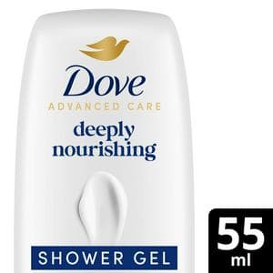 Dove Advanced Care Deeply Nourishing Body Wash Shower Gel Travel Size 55ml