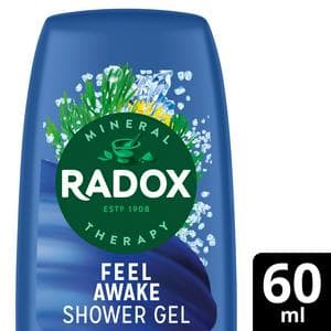 Radox Feel Awake 2 in 1 Shower Gel & Shampoo Travel Size 60ml