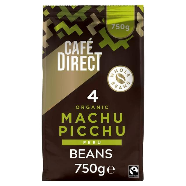 Cafedirect Organic Machu Picchu Peru Coffee Beans 750g - gallery image 1