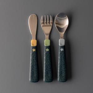 Tommee Tippee Big Kids 1st Cutlery Set Stainless Steel 12+ Months
