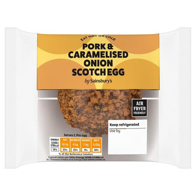 Sainsbury's Pork & Caramelised Onion Scotch Egg 113g - gallery image 1
