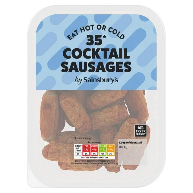 Sainsbury's Pork Cocktail Sausages 350g - gallery image 1