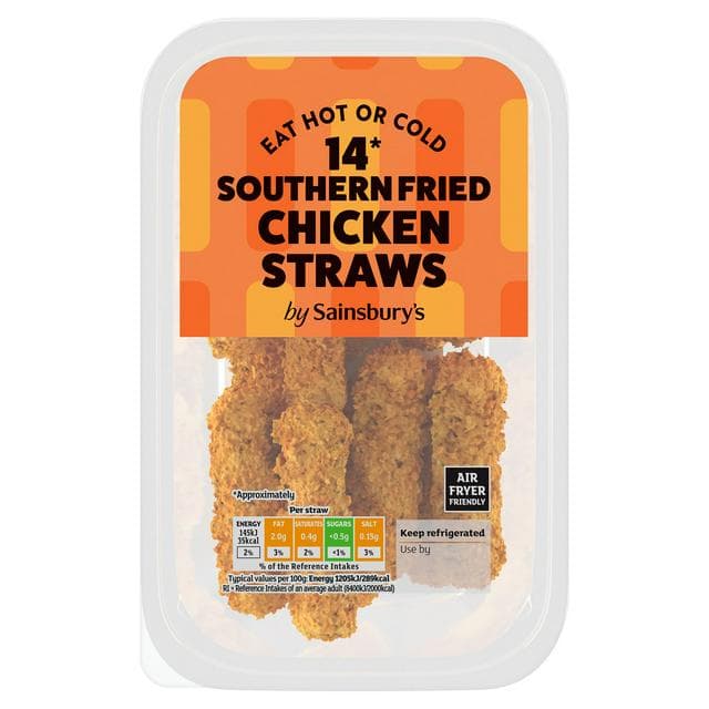 Sainsbury's Southern Fried Chicken Straws x14 168g - gallery image 1