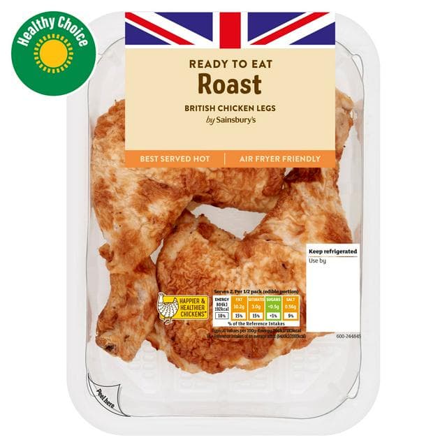 Sainsbury's Roast British Cooked Chicken Legs x2 300g - gallery image 1