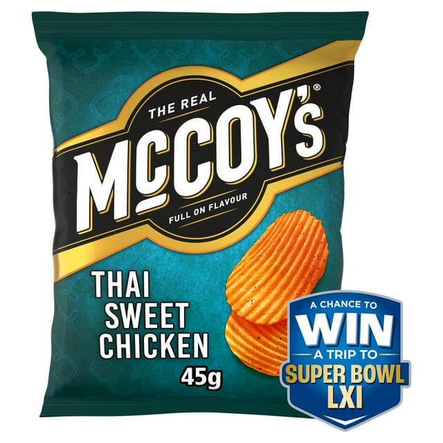 McCoy's Thai Sweet Chicken Grab Bag Crisps 45g - gallery image 1