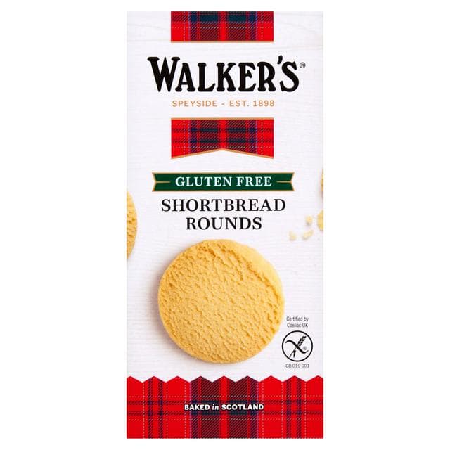 Walker's Gluten Free Shortbread Rounds x9 140g - gallery image 1