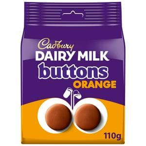 Cadbury Dairy Milk Orange Chocolate Buttons Pouch 100g