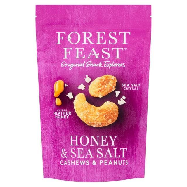 Forest Feast Slow Roasted Heather Honey Peanuts & Cashews 120g - gallery image 1
