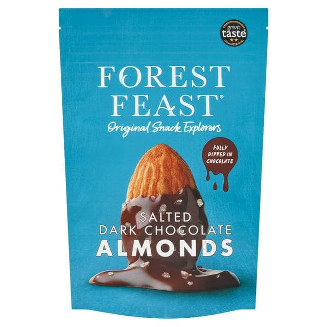 Forest Feast Salted Dark Chocolate Almonds 120g - gallery image 1
