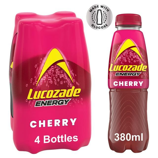 Lucozade Energy Cherry 4x380ml - gallery image 1