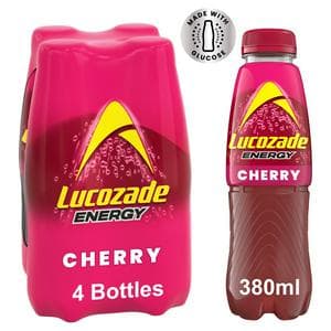 Lucozade Energy Cherry 4x380ml