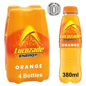 Lucozade Energy Drink Orange 4x380ml