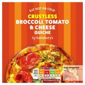 Sainsbury's Crustless Broccoli Tomato & Cheese Quiche 150g