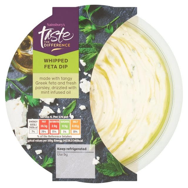 Sainsbury's Feta Dip with Mint Oil, Taste the Difference 170g - gallery image 1