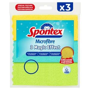 Spontex Magic Effect Microfibre Cloth x3