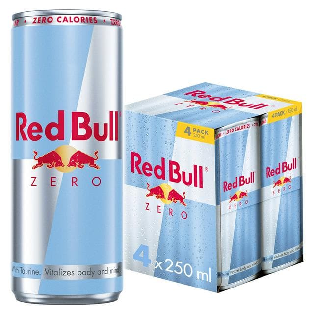Red Bull Energy Drink Zero 4x250ml - gallery image 1