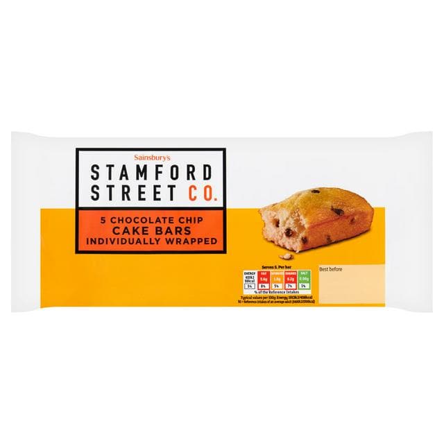 Stamford Street Co. Chocolate Chip Cake Bars 107g - gallery image 1