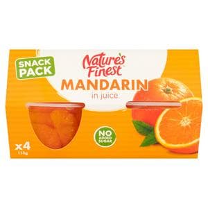 Nature's Finest Mandarin in Juice 4x113g