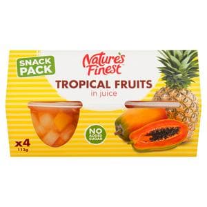 Nature's Finest 4 x 113g Multipack Tropical Fruits in Juice