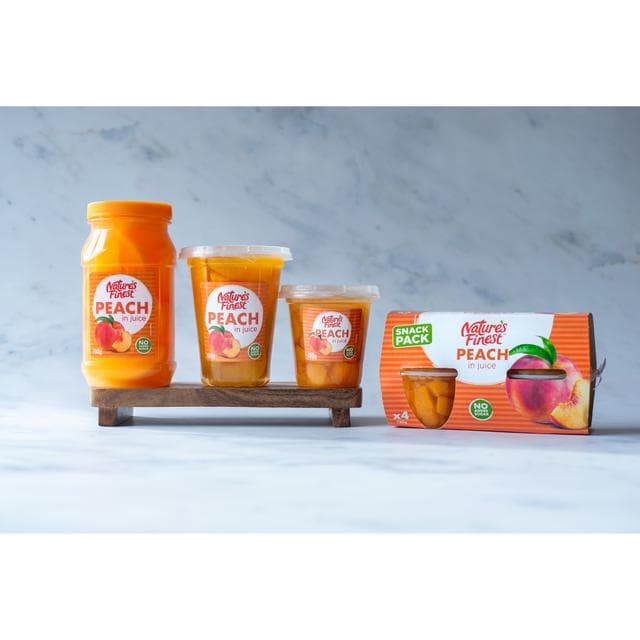 Nature's Finest Peach in Juice 4x120g - gallery image 3