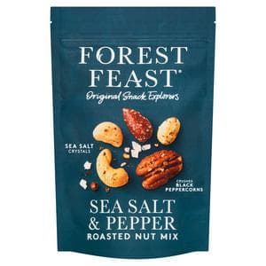 Forest Feast Slow Roasted Sea Salt & Black Peppercorn Nut Mix 120g