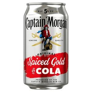 Captain Morgan Original Spiced Gold Rum & Pepsi Max Ready to Drink 5% Vol Can 330ml