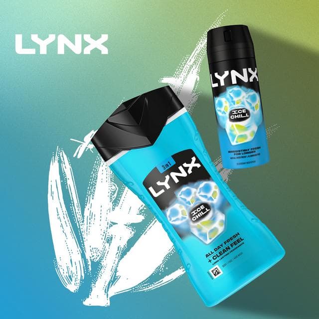 Lynx Ice Chill Shower Gel Body Wash for Men 225ml - gallery image 5
