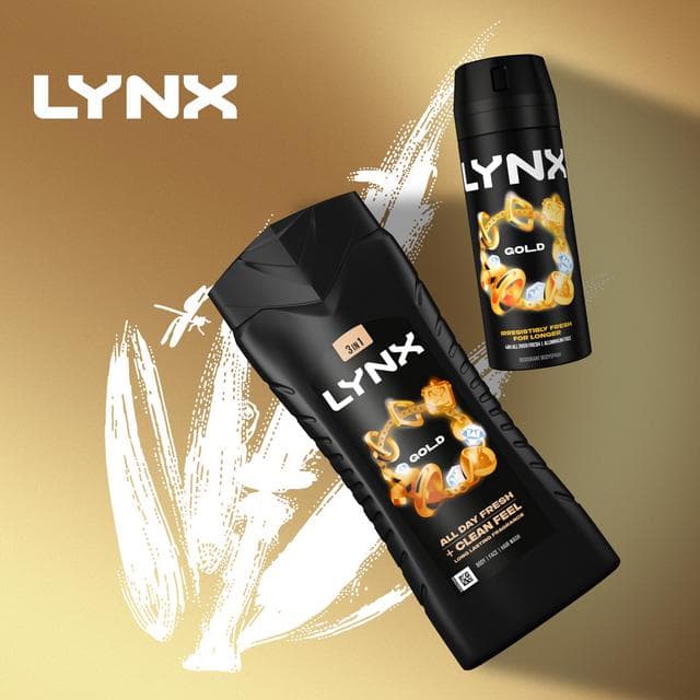 Lynx 500ml Gold 3 in 1 Body Wash Shower Gel for Men - gallery image 5