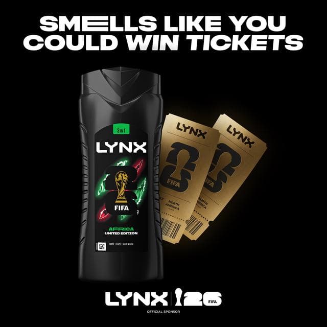 Lynx 500ml Africa 3 in 1 Body Wash Shower Gel for Men - gallery image 5