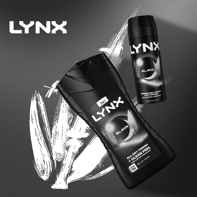Lynx Black Shower Gel Body Wash for Men 225ml - gallery image 5