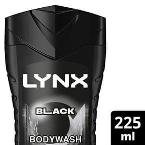 Lynx Black Shower Gel Body Wash for Men 225ml
