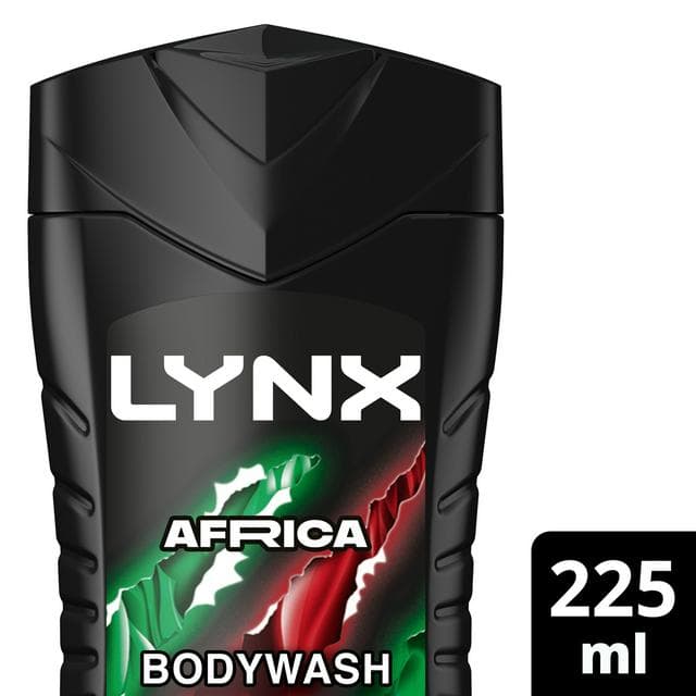 Lynx Africa Shower Gel Body Wash for Men 225ml - gallery image 1