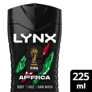 Lynx Africa Shower Gel Body Wash for Men 225ml