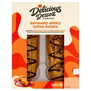 The Delicious Dessert Company Sticky Toffee Eclairs 2x82g