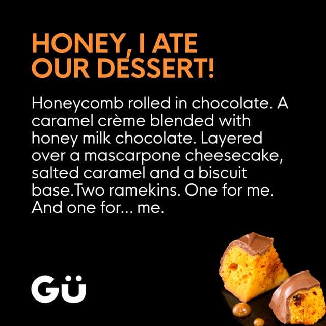 Gü Honeycomb Zillionaire Cheesecake Dessert 2 x 86.5g - gallery image 3
