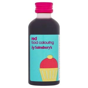 Sainsbury's Cochineal Red Food Colouring 60ml