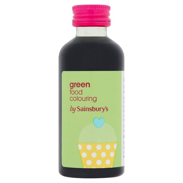 Sainsbury's Green Food Colouring 60ml - gallery image 1