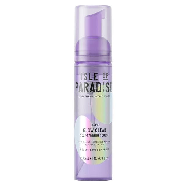 Isle of Paradise Glow Clear Dark Self-Tanning Clear Mousse 200ml - gallery image 1