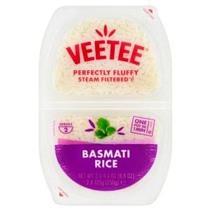 Veetee Heat& Eat Basmati Rice Pots x2 250g