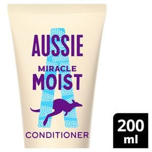 Aussie Miracle Moist Hair Conditioner, Moisturising Hair Conditioner 200ml