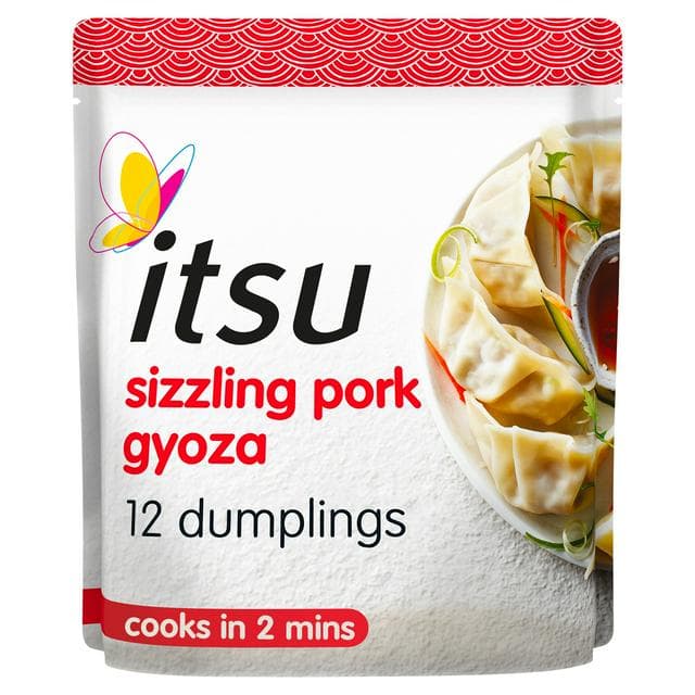 itsu 12 x Sizzling Pork Gyoza Dinner Dumplings 240g - gallery image 1