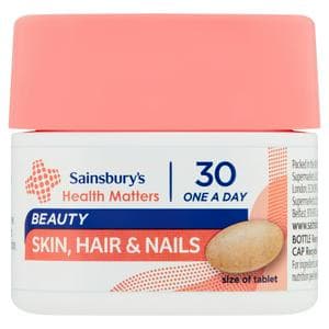 Sainsbury's Health Matters Beauty Skin, Hair & Nails One a Day Tablet x30