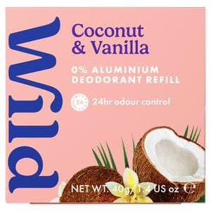 Wild Coconut & Vanilla Natural Deodorant Refill 40g