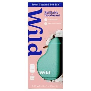 Wild Aqua Case & Fresh Cotton Deo Refill- Starter Pack