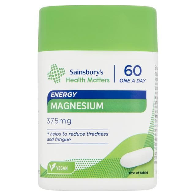 Sainsbury's Magnesium 375mg - gallery image 1