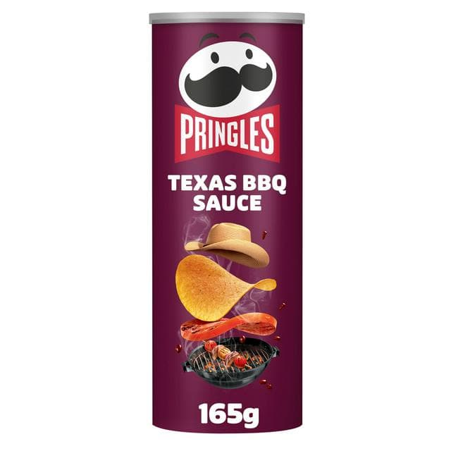 Pringles 165g Texas BBQ Sauce Sharing Crisps - gallery image 1